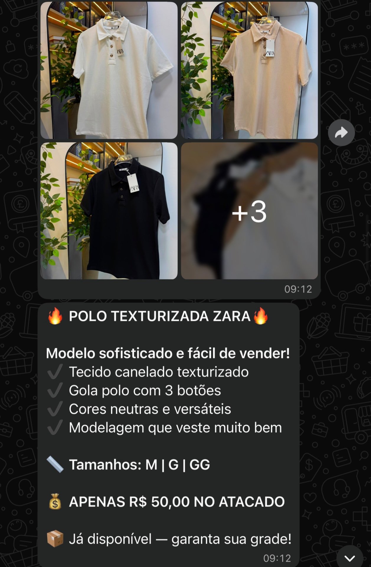 Polo Texturizada Zara